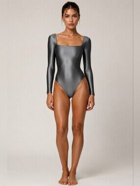 Artizia Babaton Satinette Bodysuit Size Small